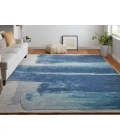 Feizy Anya BLUE/IVORY ANY8921F 5 ft. X 8 ft. Rectangle Rug