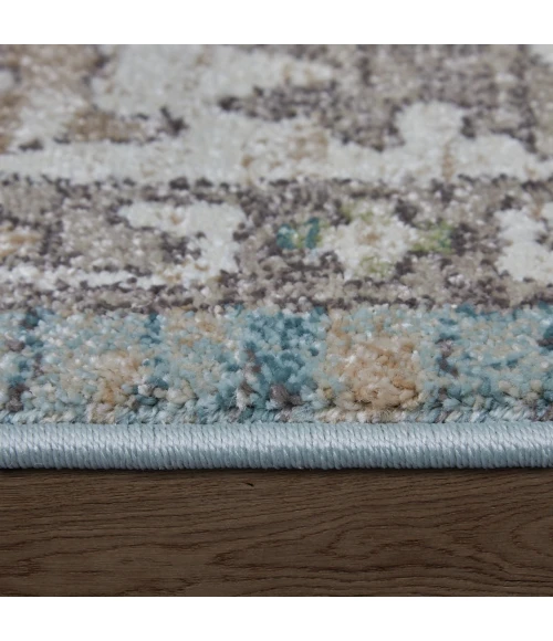 Feizy Dartmouth Blue/Ivory/Brown DRT39QNF 2ft.6in. x 7ft.3in. Rect. Rug