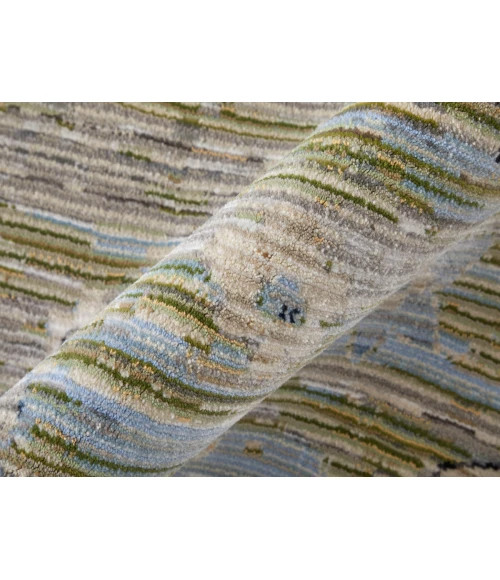 Feizy Melrose GREEN/IVORY MEL39P3F 9 ft. 0 in. X 12 ft. 8 in. Rectangle Rug