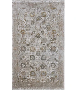 Feizy Cadiz Ivory/Gray/Gold 86639SZF 7ft.9in. x 11ft. Rect. Rug