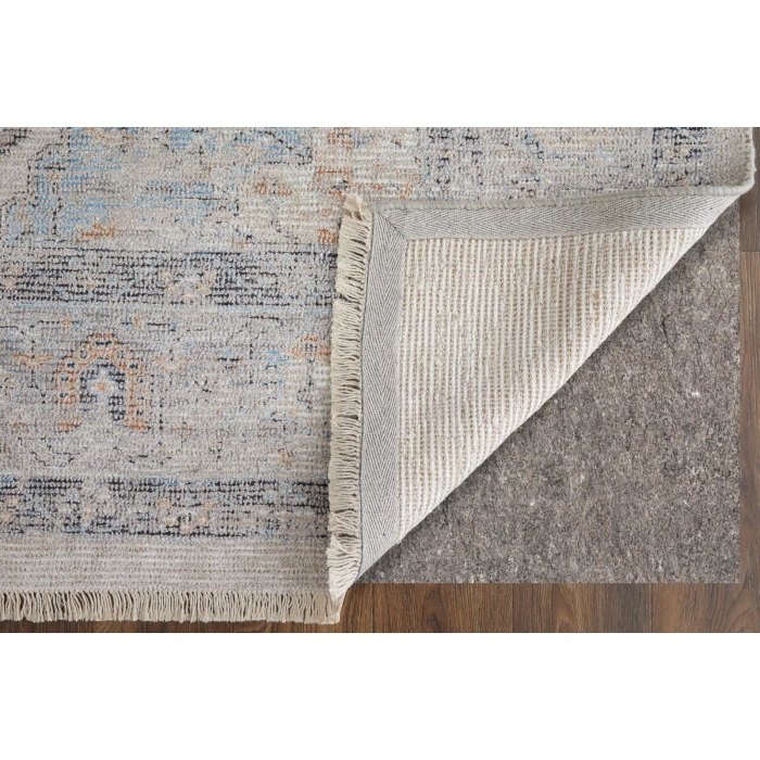 Feizy Caldwell Ivory/Blue/Orange 8798980F 7 ft. 6 in. X 9 ft. 6 in. Rect. Rug
