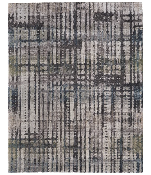 Feizy Skyview Gray/Black/Ivory SKV39QBF 5 ft. X 7 ft. 6 in. Rect. Rug