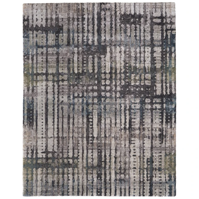 Feizy Skyview Gray/Black/Ivory SKV39QBF 12 ft. X 15 ft. Rect. Rug