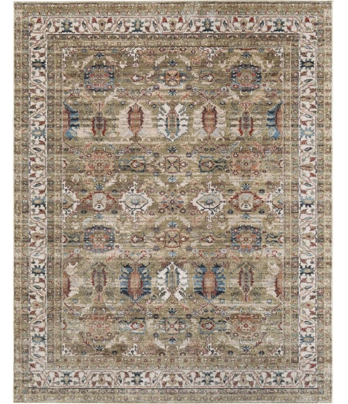 Feizy Pearson Green/Ivory/Blue PRS39SJF 5ft. x 7ft.6in. Rect. Rug