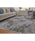 Feizy Cadiz GREEN/IVORY 86639N5F 6 ft. 6 in. X 9 ft. 6 in. Rectangle Rug