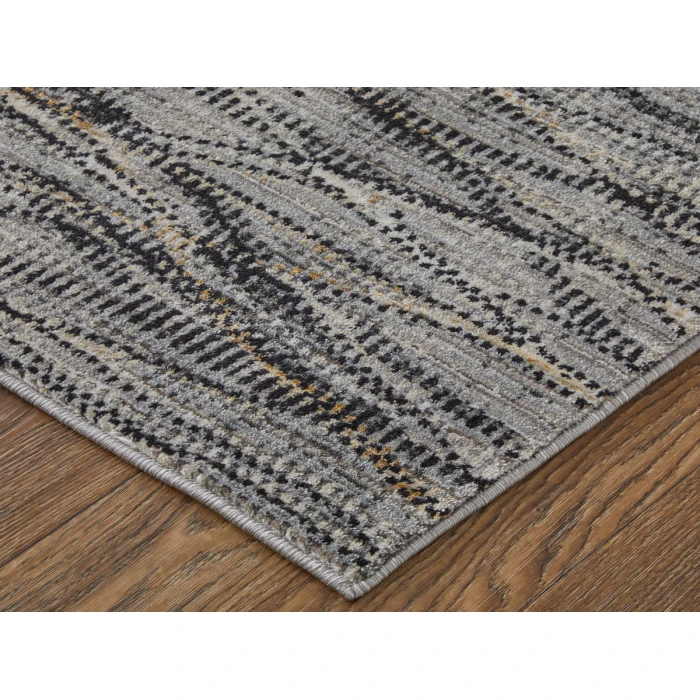 Feizy Sonora GRAY/CHARCOAL SNR39NXF 2 ft. 6 in. X 7 ft. 3 in. Rectangle Rug