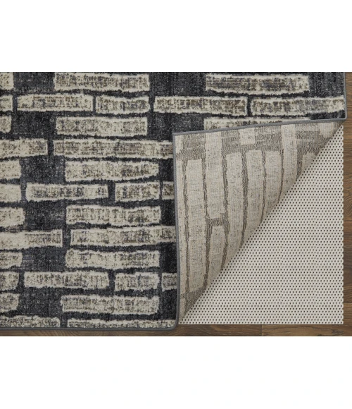 Feizy Kano CHARCOAL 86439LKF 7 ft. 10 in. X 10 ft. Rectangle Rug