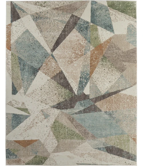 Feizy Eden Ivory/Blue/Green EDN39QVF 5 ft. X 7 ft. 6 in. Rect. Rug