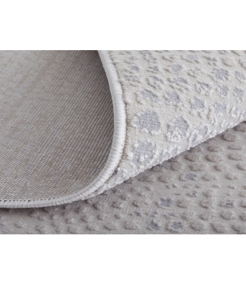 Feizy Prasad IVORY/GRAY 67039N8F 1 ft. 8 in. X 2 ft. 10 in. Rectangle Rug