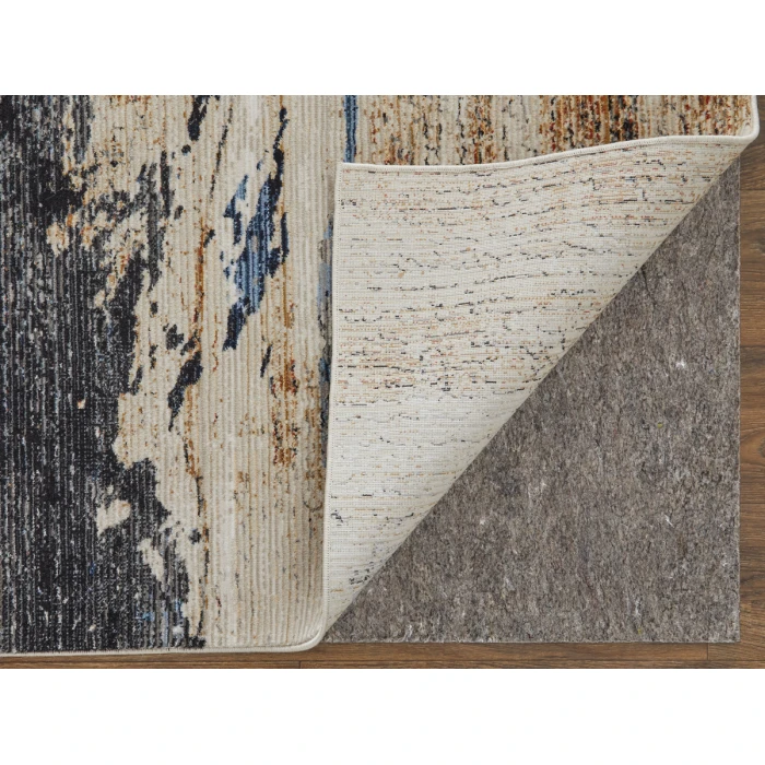 Feizy Sonora IVORY/BLUE SNR39NWF 2 ft. 6 in. X 7 ft. 3 in. Rectangle Rug