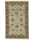 Feizy DRAKE 6049F IN IVORY/BROWN 5' 6" x 8' 6" Area Rug