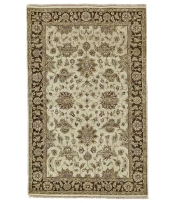 Feizy Drake 6049F IVORY/BROWN Area Rug 8 ft. X 8 ft. Round