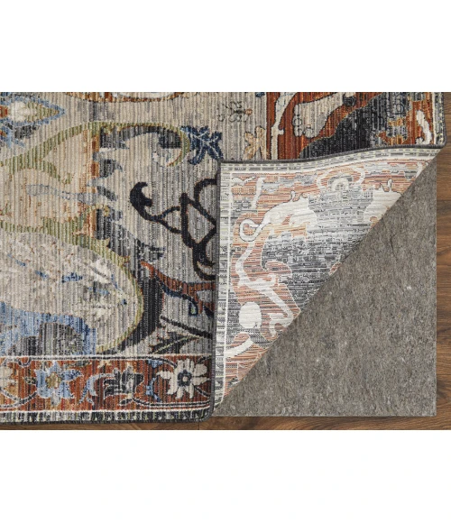 Feizy Melrose GRAY/RUST MEL39P2F 7 ft. 10 in. X 10 ft. 3 in. Rectangle Rug