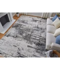 Feizy Prasad IVORY/CHARCOAL 67039N9F 1 ft. 8 in. X 2 ft. 10 in. Rectangle Rug