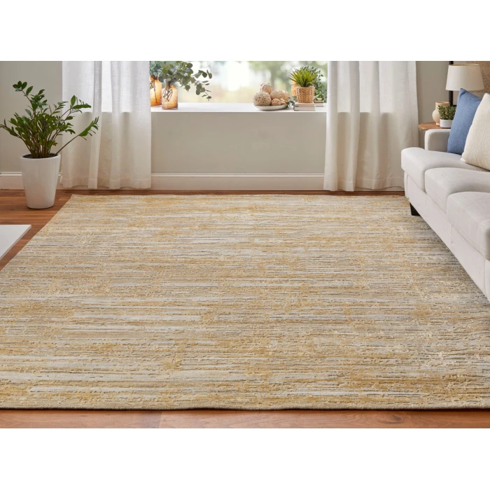 Feizy Eastfield GOLD/IVORY EAS69FQF 3 ft. X 5 ft. Rectangle Rug