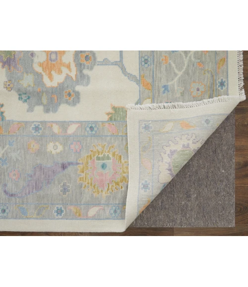 Feizy Karina IVORY/GRAY 90969G9F 5 ft. 6 in. X 8 ft. 6 in. Rectangle Rug