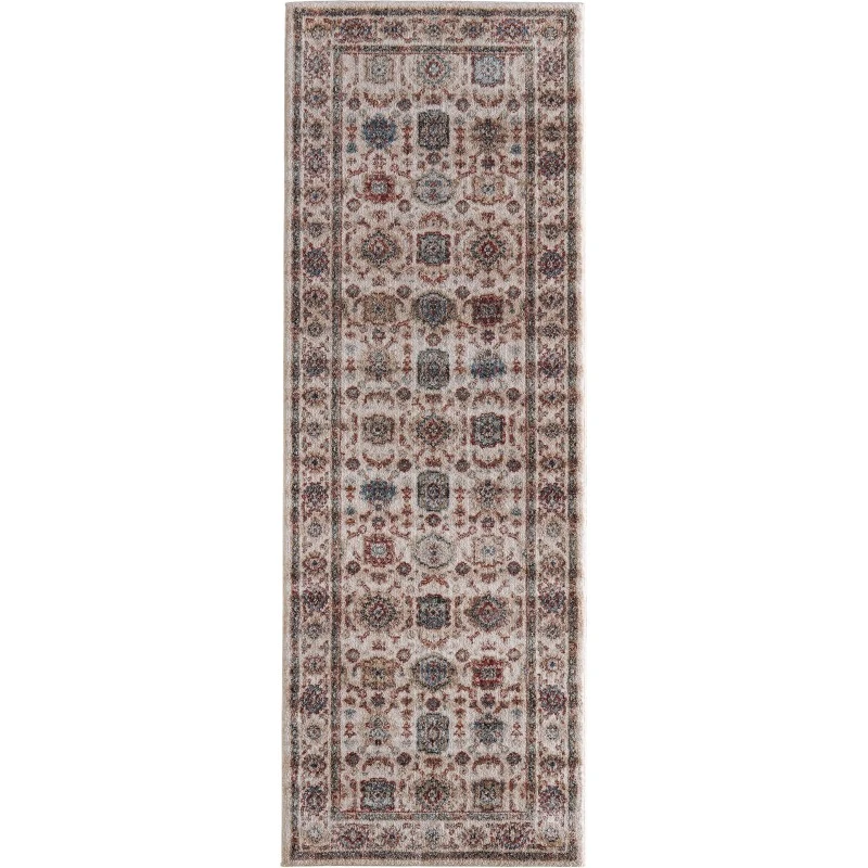 Feizy Pearson Ivory/Green/Red PRS39SUF 2ft.6in. x 7ft.3in. Rect. Rug