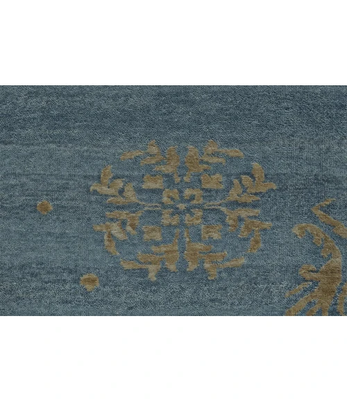 Feizy QUING 6064F IN TEAL 7' 9" x 9' 9" Area Rug