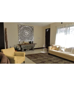 Feizy Quing 6065F BROWN Area Rug 5 ft. 6 X 8 ft. 6 Rectangle