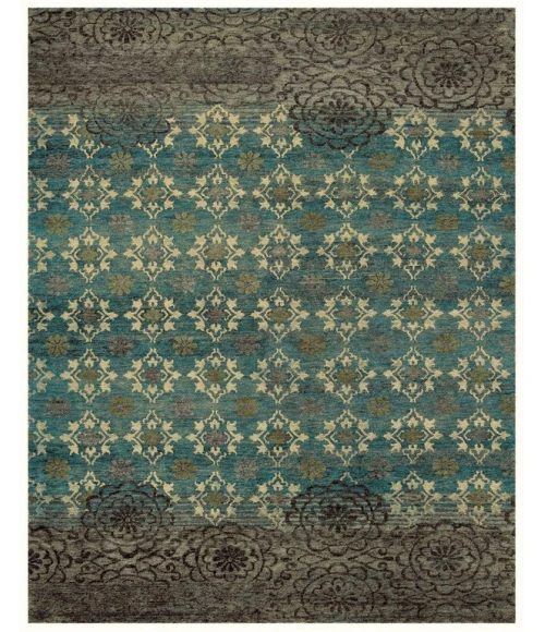 Feizy QUING 6066F IN SILVER SAGE 2' x 3' Sample Area Rug