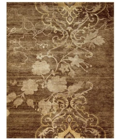 Feizy Quing 6067F BROWN Area Rug 7 ft. 9 X 9 ft. 9 Rectangle