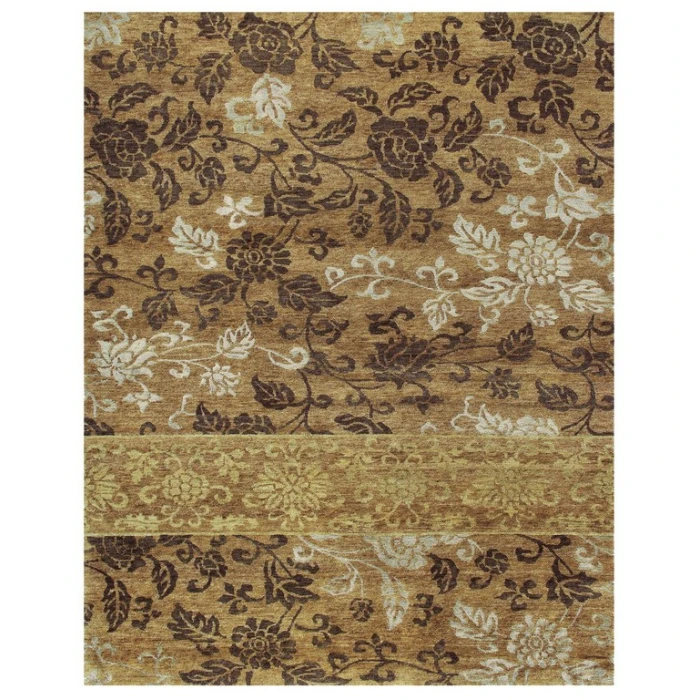Feizy QUING 6069F IN GOLD 7' 9" x 9' 9" Area Rug