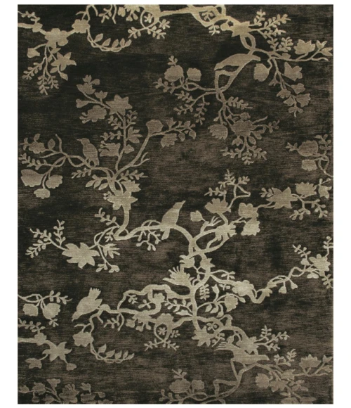 Feizy BODHI 6033F IN CHARCOAL 7' 9" x 9' 9" Area Rug