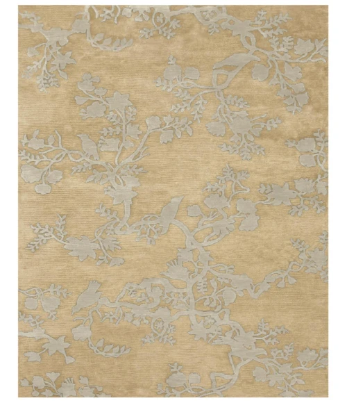 Feizy BODHI 6033F IN LIGHT GOLD 5' 6" x 8' 6" Area Rug