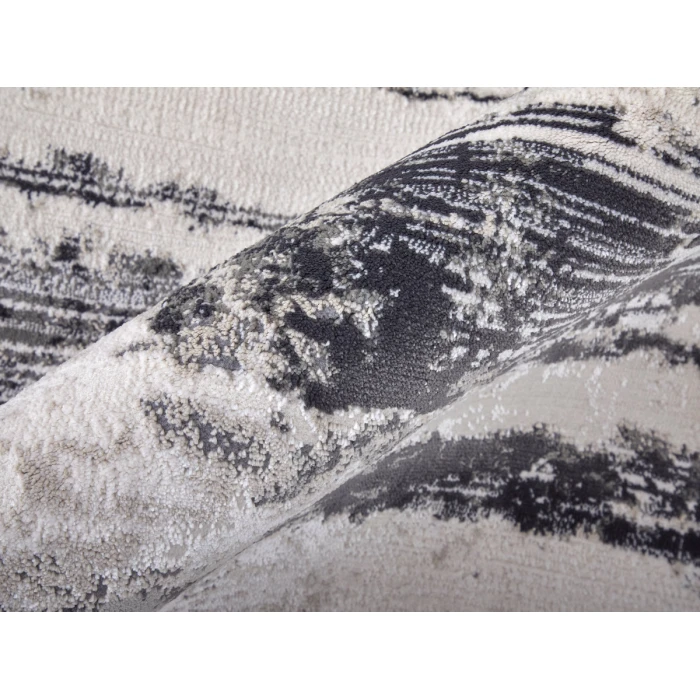 Feizy Prasad IVORY/CHARCOAL 67039N9F 8 ft. X 11 ft. Rectangle Rug
