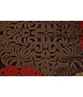 Feizy SAPHIR 3795F IN DARK CHOCOLATE 7' 6" X 7' 6" Round Area Rug