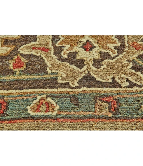Feizy GOSHEN 0640F IN GOLD/BROWN 2' x 3' Sample Area Rug