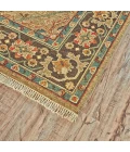 Feizy GOSHEN 0640F IN GOLD/BROWN 2' x 3' Sample Area Rug