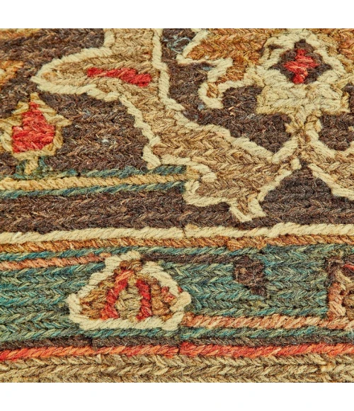 Feizy GOSHEN 0640F IN GOLD/BROWN 2' x 3' Sample Area Rug