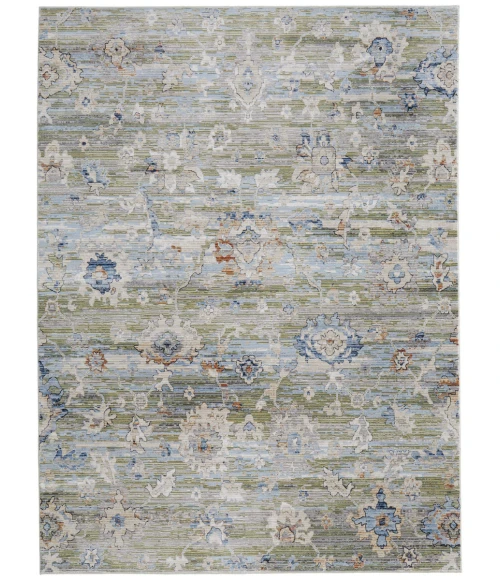 Feizy Melrose GREEN/IVORY MEL39P3F 9 ft. 0 in. X 12 ft. 8 in. Rectangle Rug