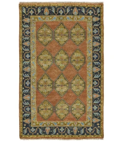 Feizy Ustad 6111F RUST/CHARCOAL Area Rug 5 ft. 6 X 8 ft. 6 Rectangle