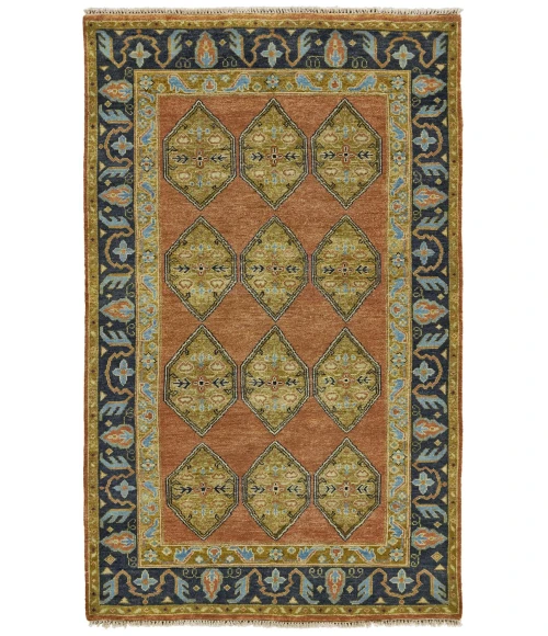 Feizy USTAD 6111F IN RUST/CHARCOAL 5' 6" x 8' 6" Area Rug