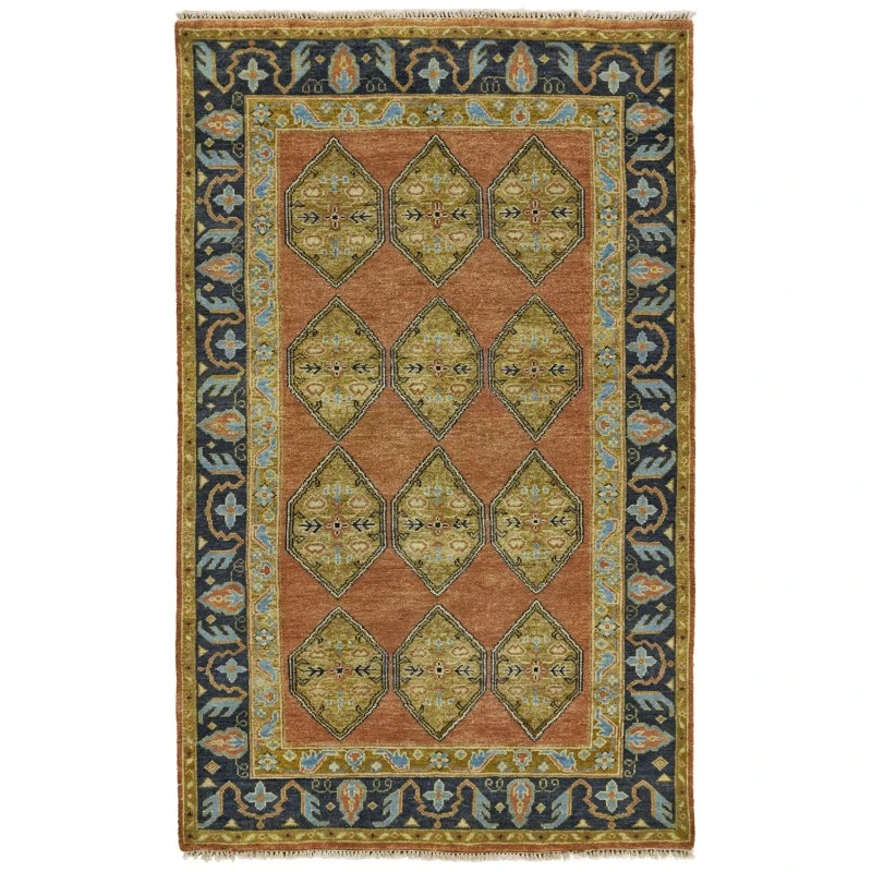 Feizy USTAD 6111F IN RUST/CHARCOAL 5' 6" x 8' 6" Area Rug