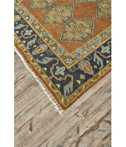 Feizy Ustad 6111F RUST/CHARCOAL Area Rug 5 ft. 6 X 8 ft. 6 Rectangle