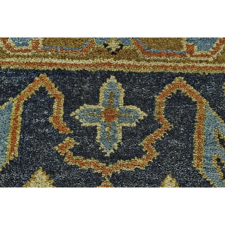Feizy USTAD 6111F IN RUST/CHARCOAL 5' 6" x 8' 6" Area Rug