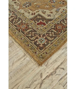 Feizy Ustad 6112F GOLD/BROWN Area Rug 5 ft. 6 X 8 ft. 6 Rectangle