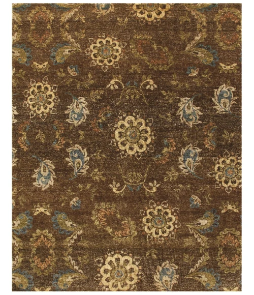 Feizy AMZAD 6113F IN BROWN 2' x 3' Sample Area Rug