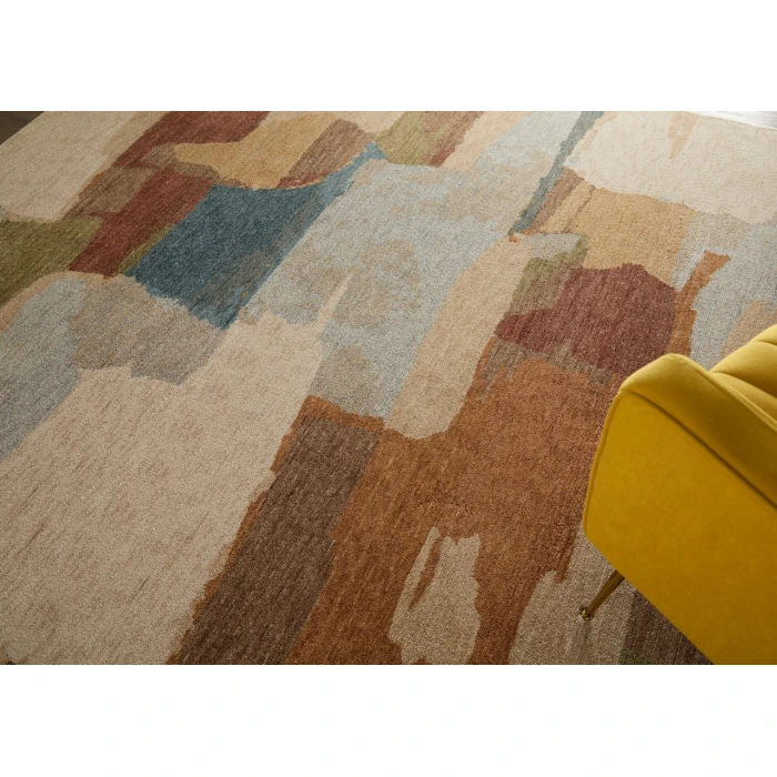 Feizy Pearson Blue/Ivory/Orange PRS39SDF 2ft. x 3ft. Accent Rug Rug