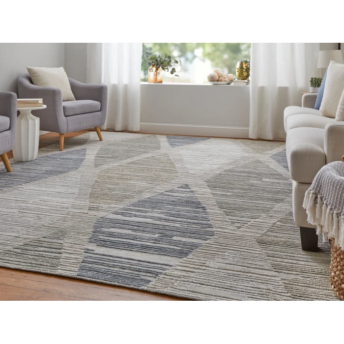 Feizy Elias IVORY/BLUE ELS69FWF 2 ft. 9 in. X 8 ft. Rectangle Rug