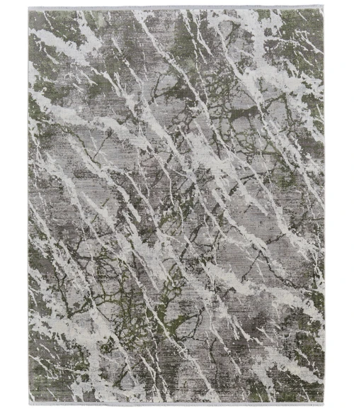 Feizy Cadiz GREEN/IVORY 86639N6F 3 ft. 1 in. X 5 ft. Rectangle Rug