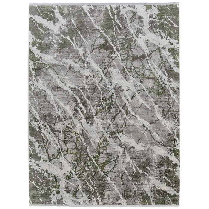 Feizy Cadiz GREEN/IVORY 86639N6F 3 ft. 1 in. X 10 ft. Rectangle Rug