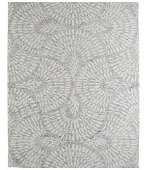 Feizy Wallace Gray/Ivory WAL8A38F 5 ft. X 8 ft. Rect. Rug