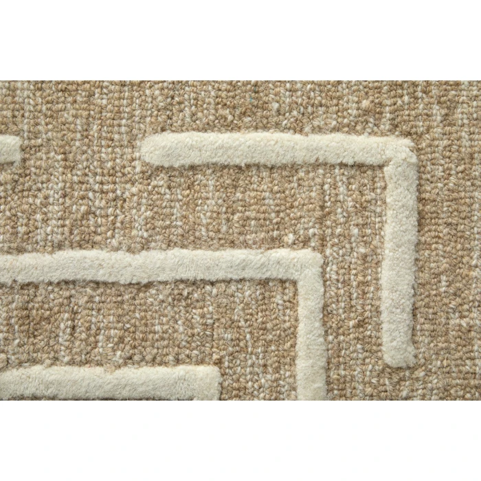 Feizy Fenner Taupe/Ivory T10T8003 2ft.6in. x 8ft. Rect. Rug