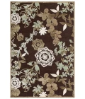 Feizy SAPHIR MAH 3111F IN DARK CHOCOLATE/SAGE 2' 6" x 8' Runner Area Rug