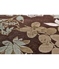 Feizy SAPHIR MAH 3111F IN DARK CHOCOLATE/SAGE 2' 6" x 8' Runner Area Rug
