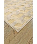 Feizy SAPHIR ZAM 3253F IN CREAM/SILVER 2' 6" x 8' Runner Area Rug